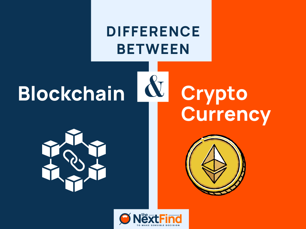 difference between blockchain and crypto coin