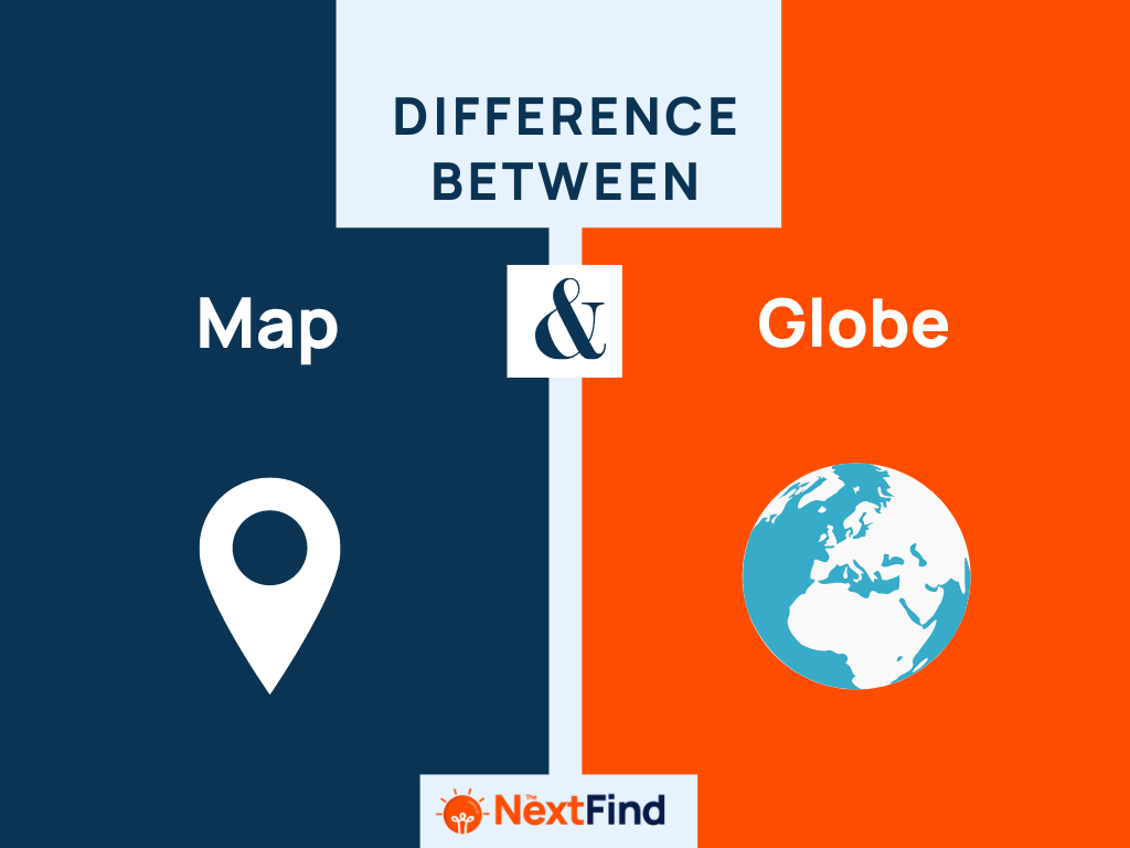 Difference Between Map Globe 