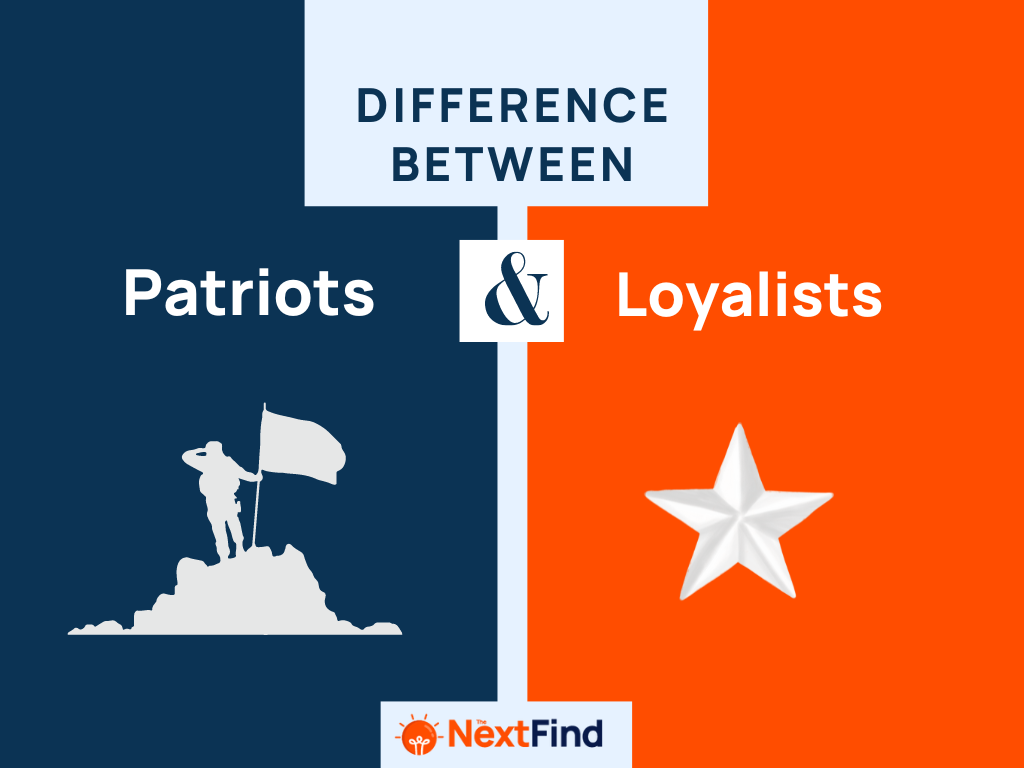 Differences Between Patriots And Loyalists Using Venn Diagra